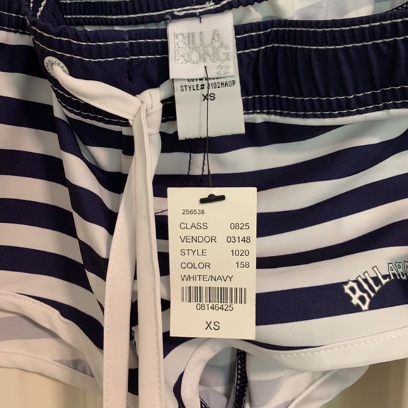 Billabong Stripe Platinum Stretch Shorts Size XS - Picture 6 of 6